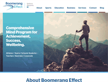 Tablet Screenshot of boomerangeffect.com.au